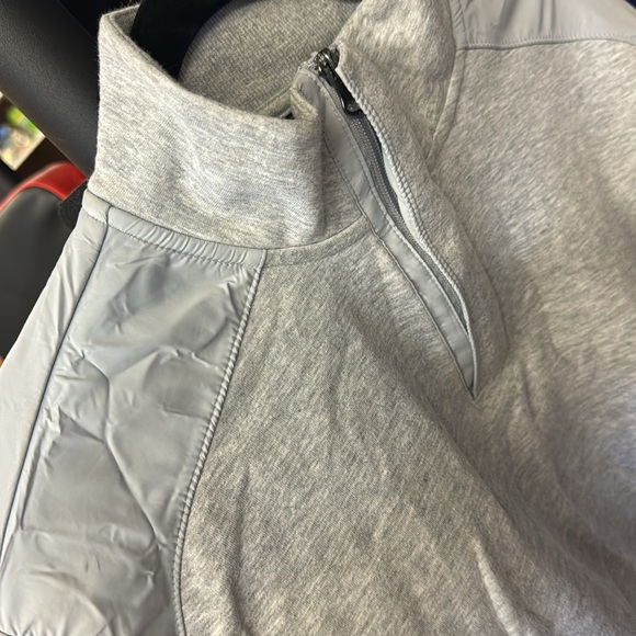 Vintage mens perry ellis mock neck 1/4 zip fleece pullover - Picture 2 of 5